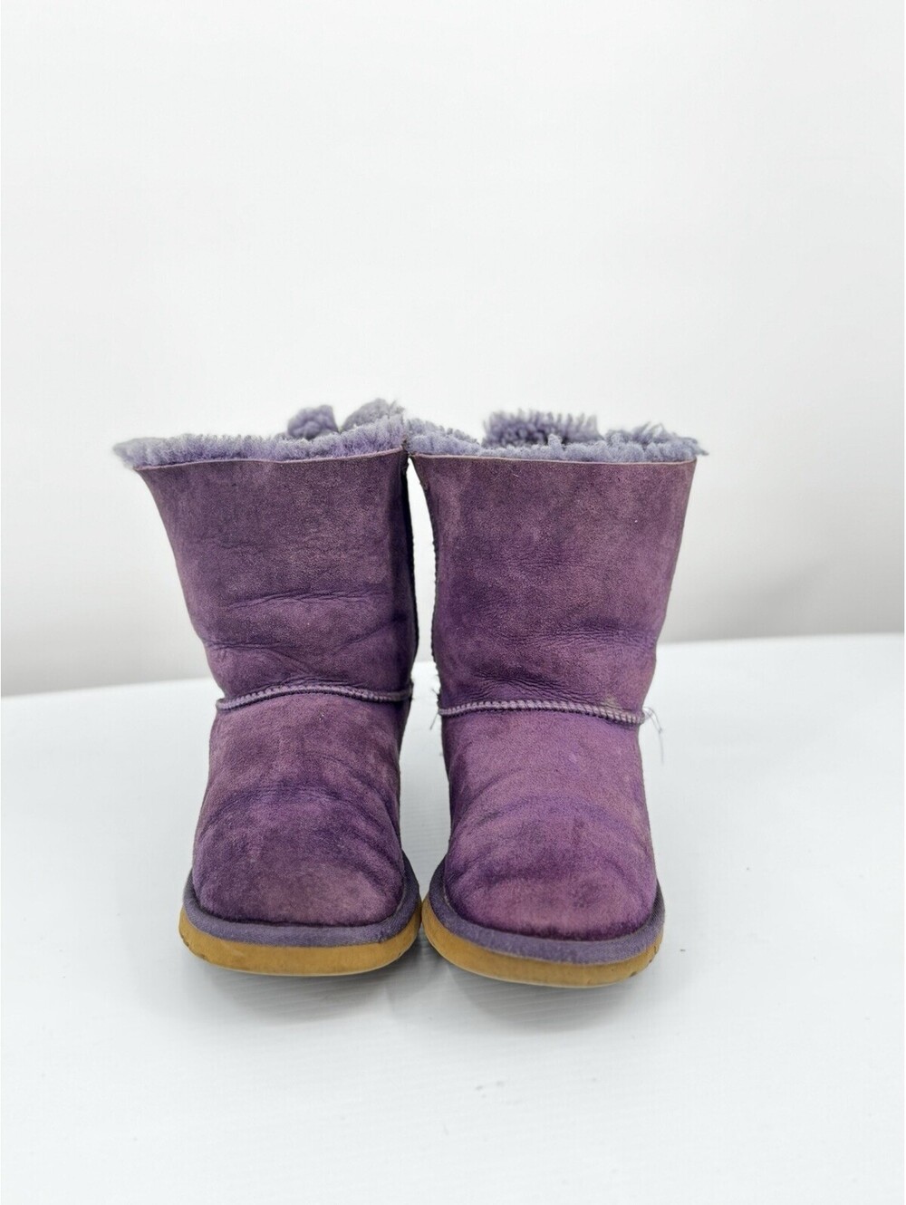 UGG Australia Purple Bailey Bow Boots Women’s US 5 Shearling Suede 3280